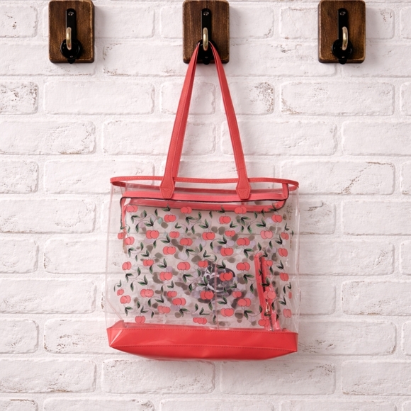 Ed Hardy Tote - Clear With Cherries - NWOT - Picture 2 of 7